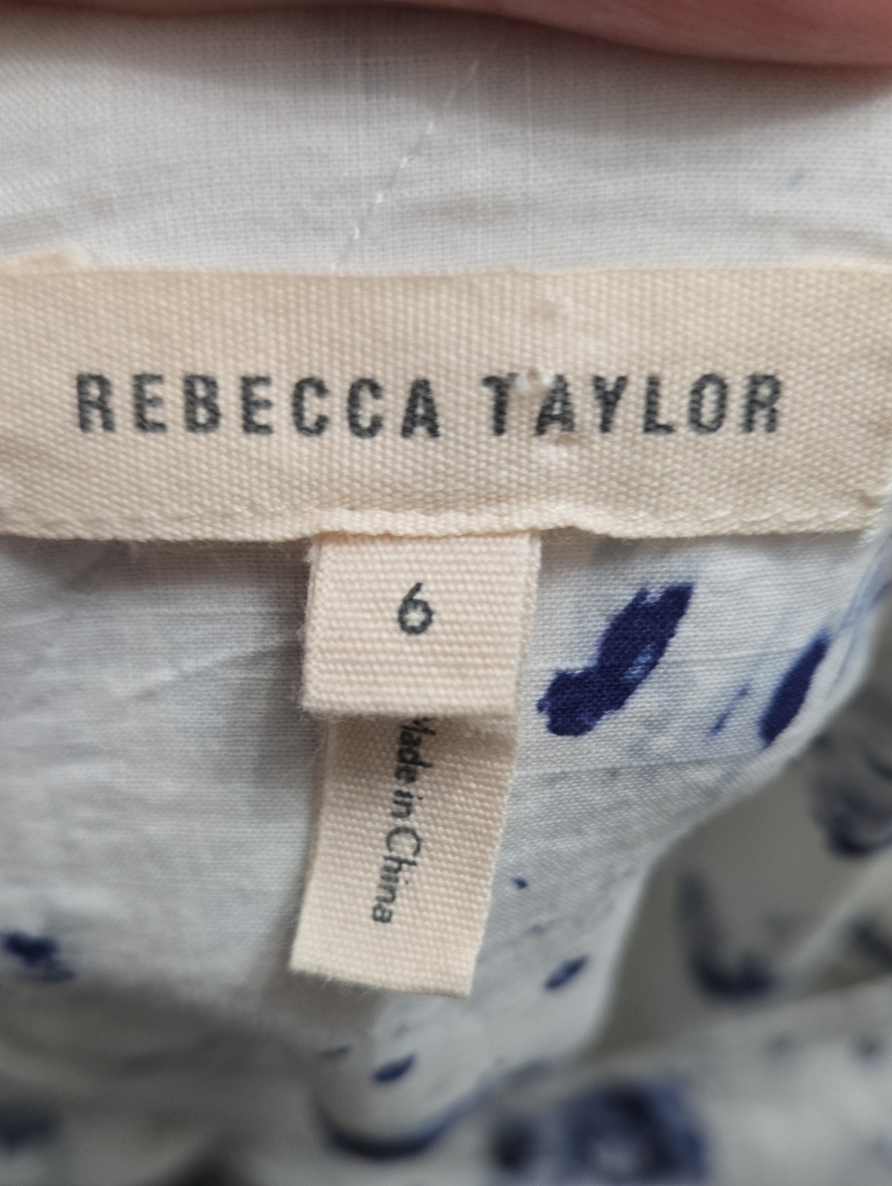 Rebecca Taylor Sleeveless Meteor Dress Blue White TieTag Size 6 - Picture 10 of 13